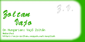 zoltan vajo business card